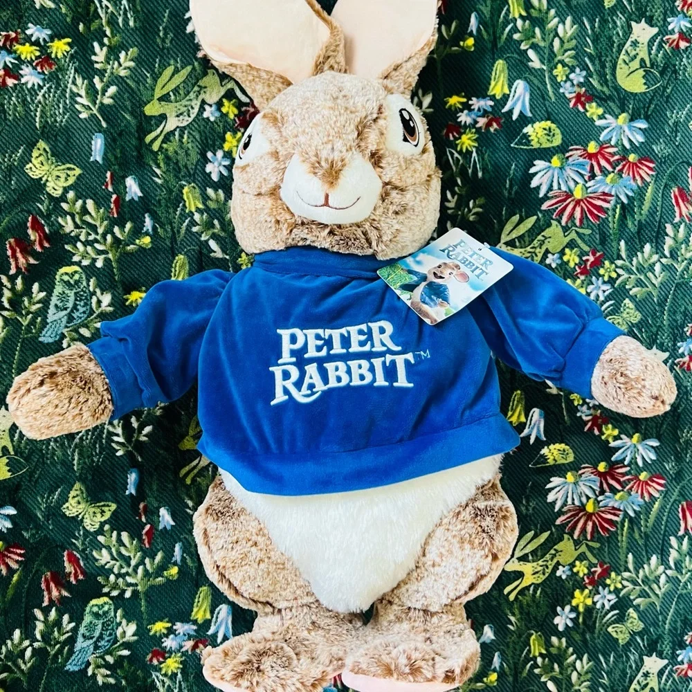 Peter Rabbit Standing Porch Greeter Plush Easter Decoration 24